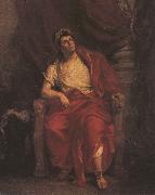 Eugene Delacroix Talma als Nero in painting